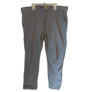 Carhartt Mens Rugged Flex Rigby Straight Fit Gray Heavy Duty Rugged Pants 44x30